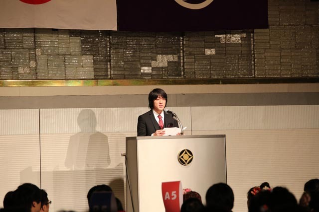 二十歳の宣言　満処祐貴運営委員