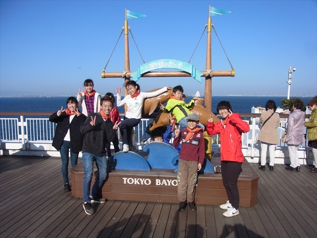 海ほたるで記念撮影