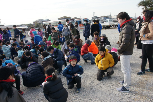 早朝なのでアクビが出ちゃう子も…