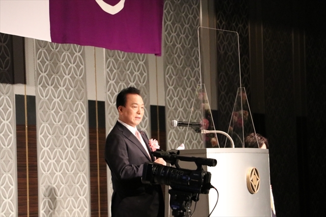 区議会の小林議長の挨拶